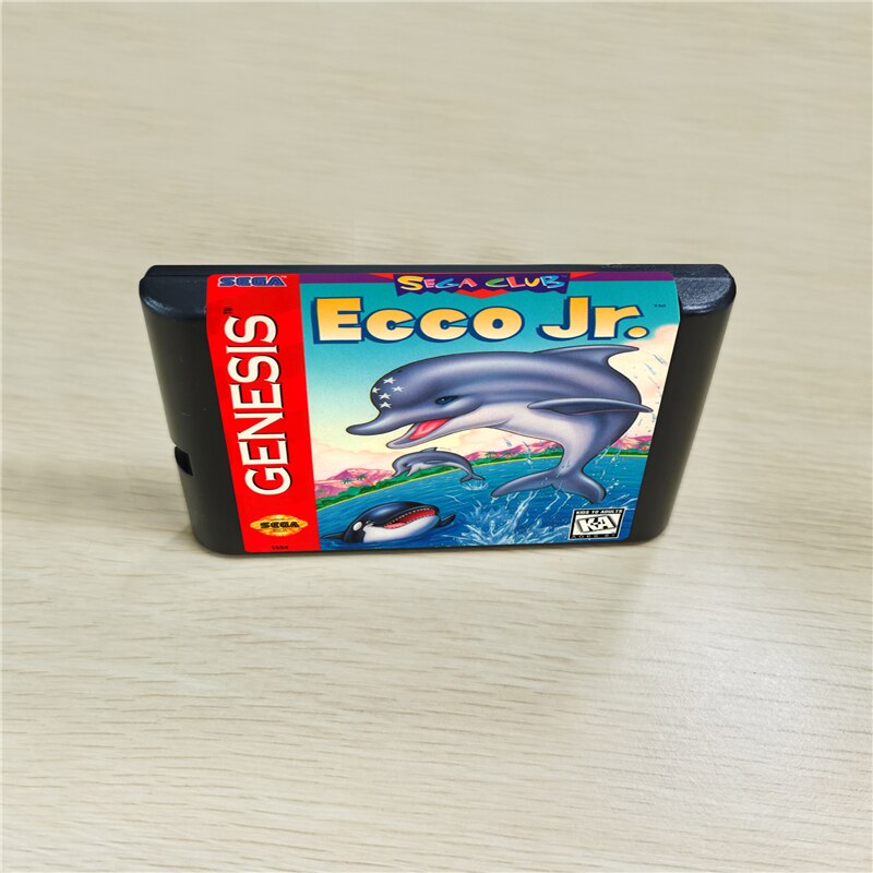 Ecco Jr  ̱   ܼ-MegaDrive Genesis ܼ  16 Ʈ MD  īƮ
